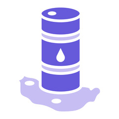 Poster - Oil Spill Icon of Petrol Industry iconset.