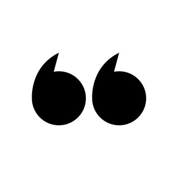 Quote mark, dialog vector icon	