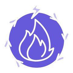 Sticker - Fire Energy Icon of Sustainable Energy iconset.