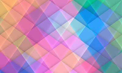 Poster - Abstract Delaunay Voronoi trianglify color diagram background vector illustration. Abstract vector geometric background