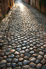 Wall Mural - cobble stone street