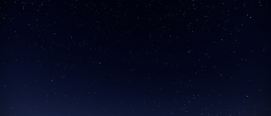 Panorama blue night sky milky way and star on dark background.Universe filled with stars