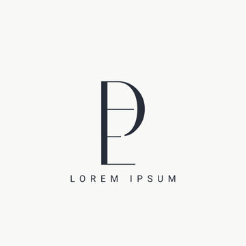Initial DE and ED modern monogram and elegant logo design, Professional Letters Vector Icon Logo on background.