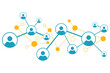 © Weera - the connection of business team, the network of internet, web connected with the dot, the social media sign for communication