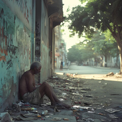 Wall Mural - Poverty