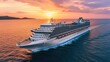 a cruise with a beauty pageant, traveling, ocean, sea, generative ai,