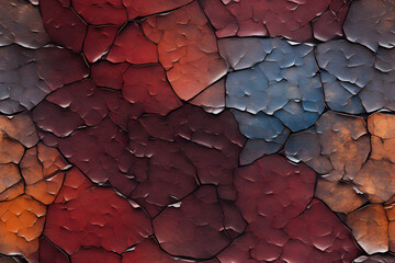 Sticker - Rustic cracked leather texture