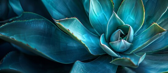 Sticker - Stunning Leaf Texture in Agave Plant: A Mesmerizing Blend of Leaf, Texture, and Agave Plant