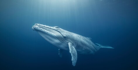 Capturing the Magnificence of a Blue Whale in the Wild