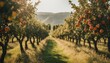 Elegant Orchard Getaway, an elegant resort set in a fragrant fruit orchard, providing a serene