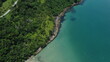 Vista aérea praia paradisíaca em Ubatuba Brasil