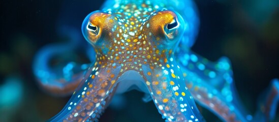 Wall Mural - Captivating Underwater Squid: Stunning Macro Photo Underwater, Squid, Macro, Photo Underwater, Squid, Macro, Photo Underwater, Squid, Macro, Photo