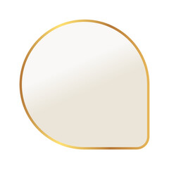 Sticker - gold round frame background
