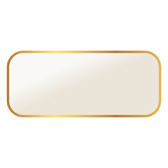 Sticker - gold rectangle frame background