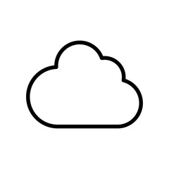 Poster - cloud icon vector design in trendy style