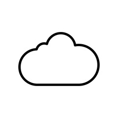 Poster - cloud icon vector design in trendy style