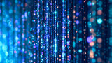 Fototapeta Konie - Ethereal Light Display: Abstract Shiny Particles and Bokeh, Celebration and Festive Background Concept