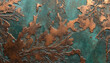 © David - A copper surface displaying patina and corrosion.