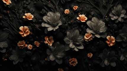 Aufkleber - Colorful flowers scattered in the grass. Perfect for adding a touch of nature to your designs