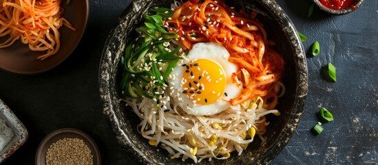 Poster - Delicious Korean Traditional Cold Noodles Made with Soybeans: A Refreshing Twist on a Korean Classic