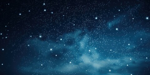 Poster - A beautiful night sky filled with countless stars. Perfect for astronomy enthusiasts or anyone looking for a peaceful and serene image.