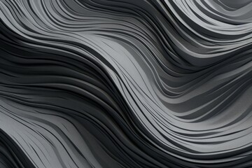 Poster - A black and white photo capturing the texture of a wavy surface. Suitable for various design projects and artistic purposes
