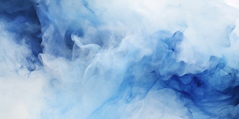 Poster - A close-up view of a blue and white substance. This image can be used for various purposes