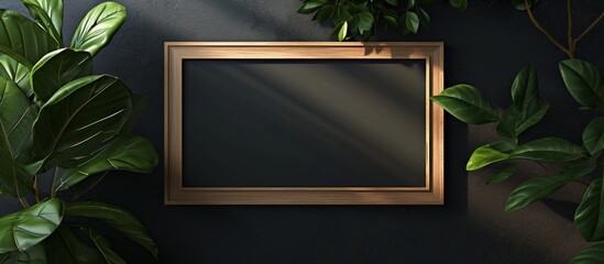 Aufkleber - Isolated Wooden Photo Frame - A Captivating Display of Isolated Wooden Photo Frame
