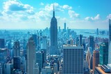 Fototapeta  - New York City skyline with the Empire State Building