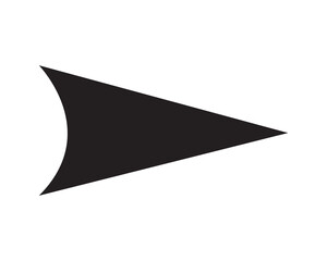Poster - cursor arrow icon, computer mouse cursor arrow vector icon, black rectangle with three arrow heads.