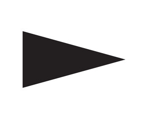 Poster - cursor arrow icon, computer mouse cursor arrow vector icon, black rectangle with three arrow heads.