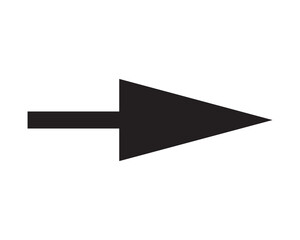 Poster - Arrow icon. Simple vector arrow illustration. Black icon.