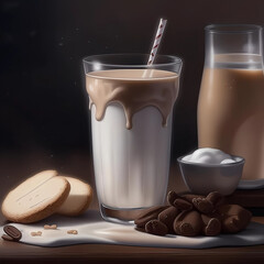 Milk drink with chocolate.
