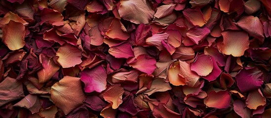 Wall Mural - Dry as a Rose, Until It is Dry: A Stunning Image of the Rose Petals Slowly Withering Until They are Completely Dry