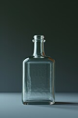 Aufkleber - A glass bottle sitting on top of a table. Can be used for various purposes