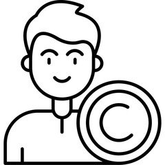 Sticker - Copyright Icon