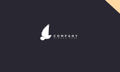 flying dove logo for branding and company 