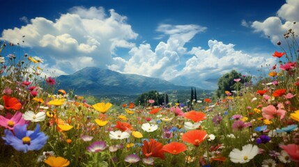 
Scenes of a wildflower meadow in full bloom, showcasing a riot of colors and the beauty of untamed nature..