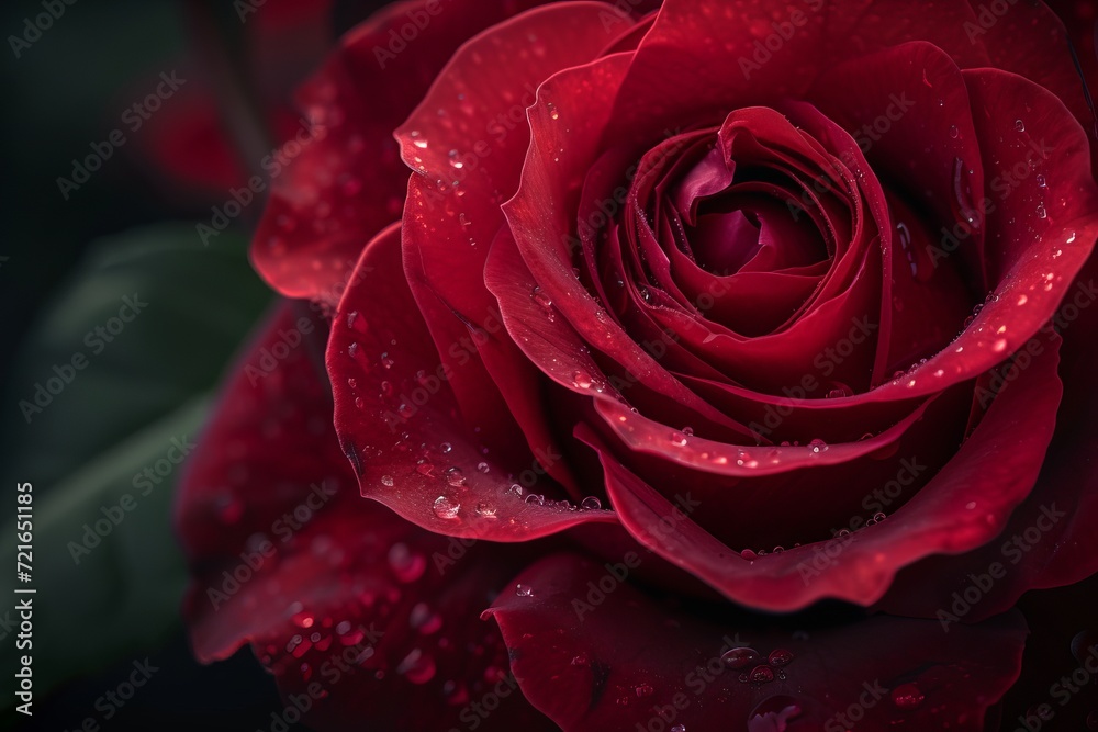 Dark Romanticism Red Rose Pattern – Ultra Detailed Photorealistic ...