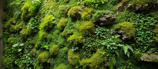 Wall Mural - Captivating Moss: Walls Adorned, Floor Enchanted with Lush Greenery - Moss on Walls, Moss on Floor, Moss on Walls