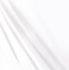 Wall Mural - Curtain white wave soft shadow and blurred. frabic shapes curve designs. abstract backround on isolated.
