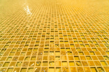 Wall Mural - golden mosaic tile for wallpaper and background