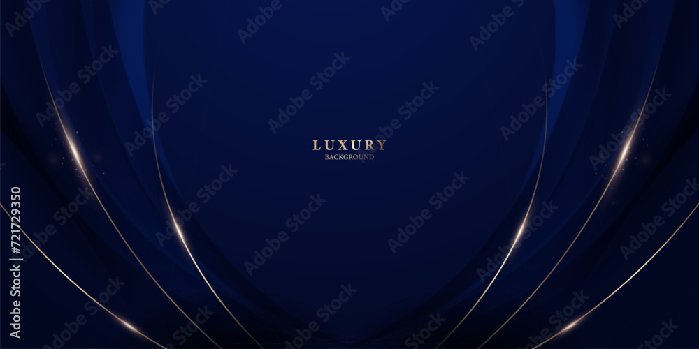 blue background design With luxurious effect elements Vector ...
