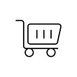 © Upnowgraphic Studio - Shopping cart outline icons, minimalist vector illustration ,simple transparent graphic element .Isolated on white background