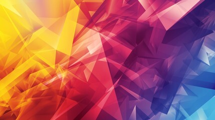 Wall Mural - abstract colorful background with geometrical triangles glass semi transparent shapes. texture wallpaper background. 