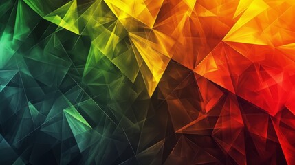 Wall Mural - abstract colorful background with geometrical triangles glass semi transparent shapes. texture wallp