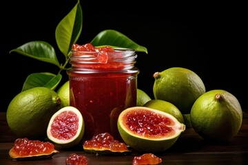 Homemade fresh fig jam.