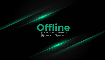 Wall Mural - abstract offline web gaming screen banner with shiny effect