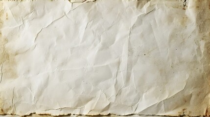 Wall Mural - White old paper background, crumpled paper texture, old paper texture background