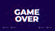 © starlineart - digital esport game over web screen banner design